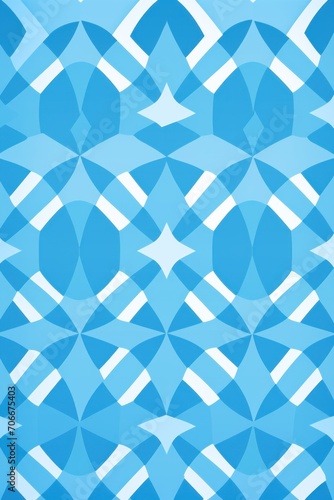 Sky blue repeated geometric pattern