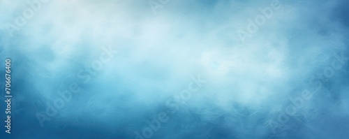 Steel blue white grainy background, abstract blurred color gradient noise texture