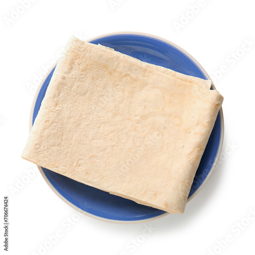 Freshly baked lavash bread ...