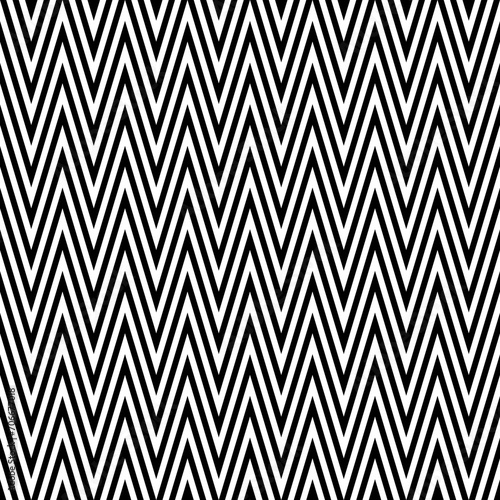 Zigzag lines. Jagged stripes. Seamless surface pattern design with triangular waves ornament. Repeated chevrons wallpaper. Digital paper for page fills, web designing, textile print. Vector art.
