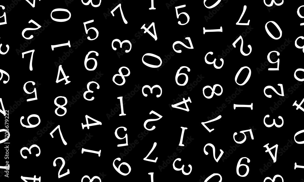 ランダムな数字パターン背景 ランダムな数字パターン背景