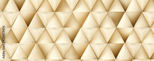 Symmetric ivory triangle background pattern