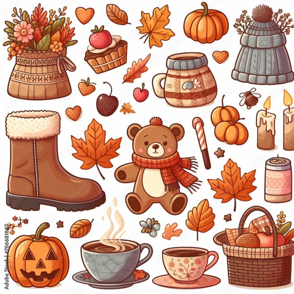 Design sem nomeVarious autumn outfits with warm and cozy design elements, autumn, hygge - 1 Design sem nomeVarious autumn outfits with warm and cozy design elements, autumn, hygge - 1