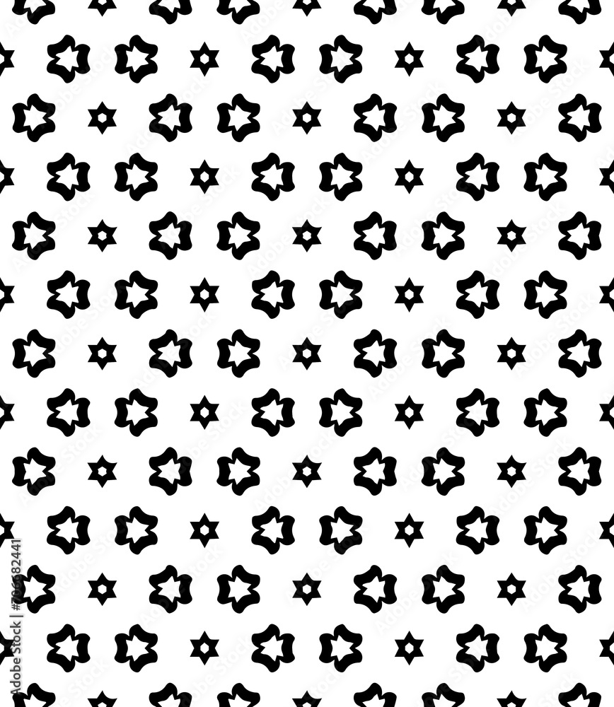 Black seamless abstract pattern. Overlay for background and backdrop. Ornamental design. PNG graphic illustration with transparent background.