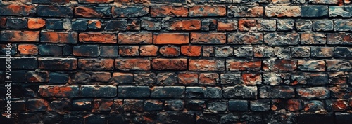 black and brown brick wall background