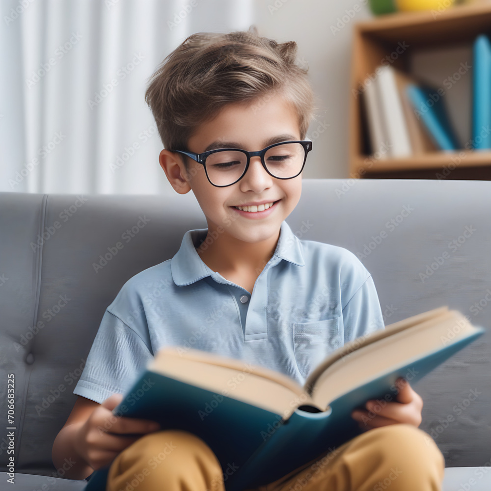 child reading a book child reading a book