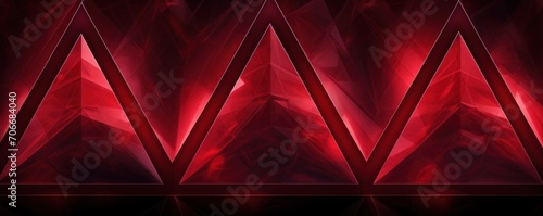 Symmetric ruby triangle background pattern