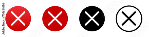 Red cross ban forbid icon