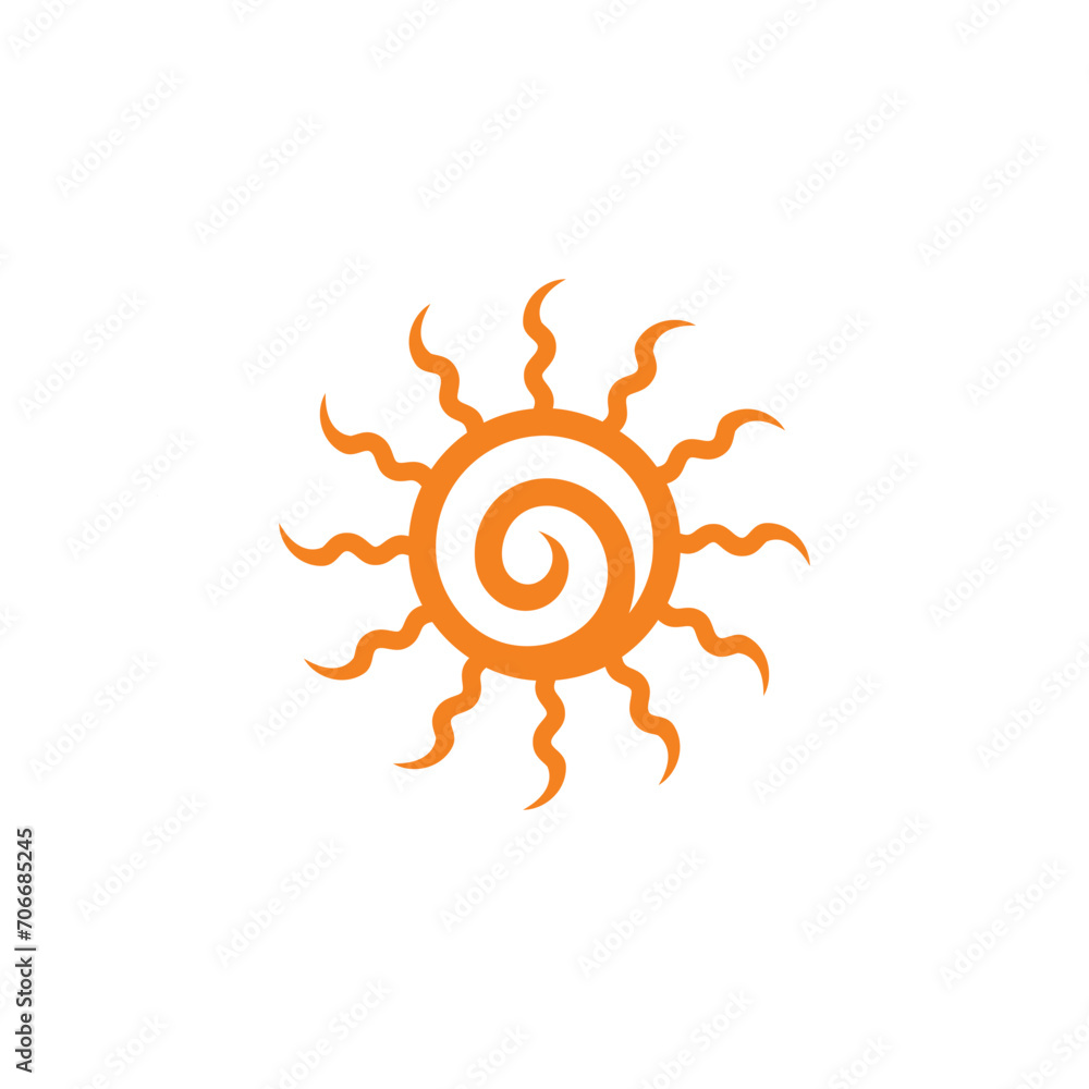 Fototapeta premium Sun power yoga sunny beach travel tours Logo design, nature, engineering, health, medical, automotive, political. education, abstract, sports, animal. adventure. food, round, green, typography, 