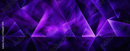 Symmetric violet triangle background pattern