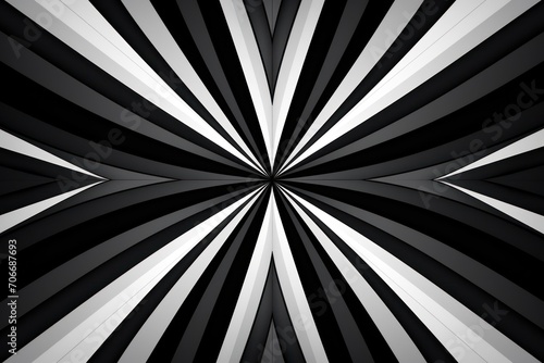 symmetric white and black triangle background pattern