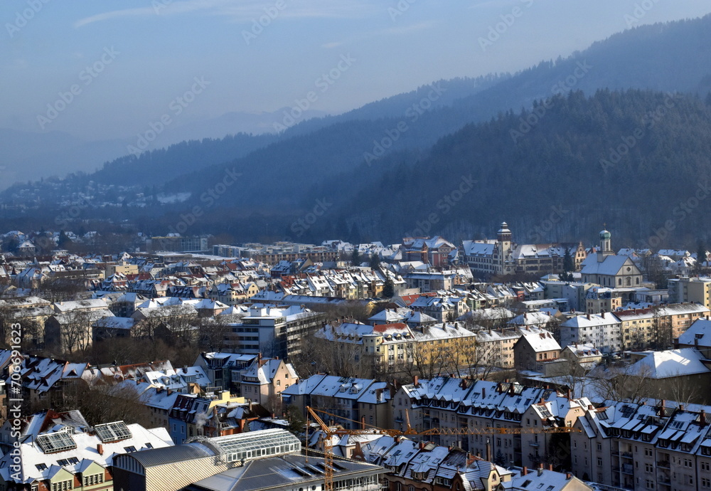Der Osten von Freiburg im Winter Der Osten von Freiburg im Winter
