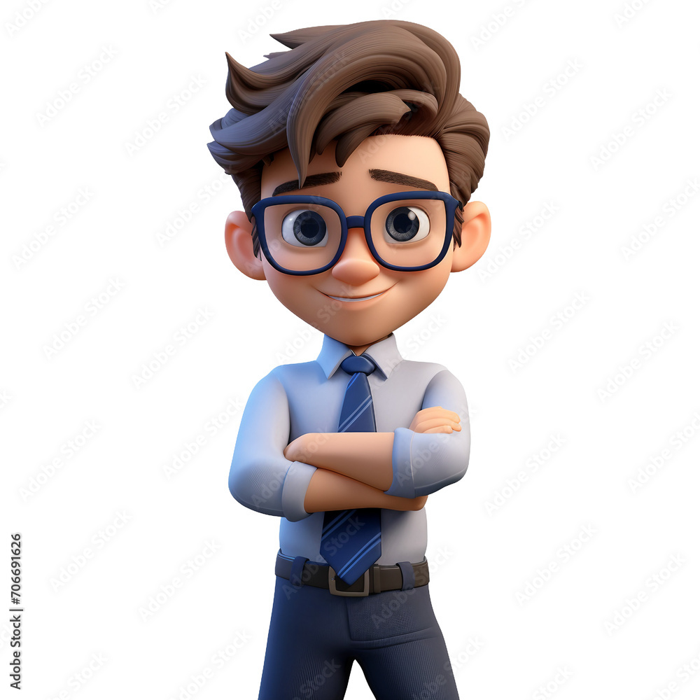 3d, Business manager figurine, isolated on white background 3d, Business manager figurine, isolated on white background