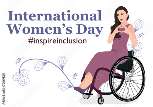 Woman showing sign of heart with their hands. Concept of woman, femininity, diversity, independence and equality. Inspireinclusion. 2024 International Women's Day