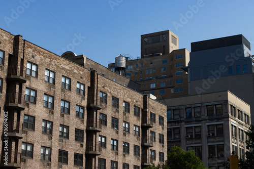 Brick Residential and Apartment Buildings in Chelsea of New York City