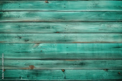 Teal wooden boards with texture as background