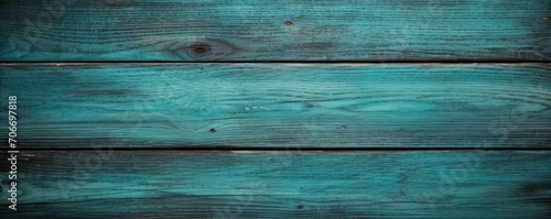 Teal wooden boards with texture as background 