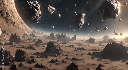 asteroids, celestial bodies, space rocks, minor planets, rocky objects, cosmic debris, interplanetary rocks, astronomical bodies, planetary bodies, meteoroids, space objects, generated ai photo