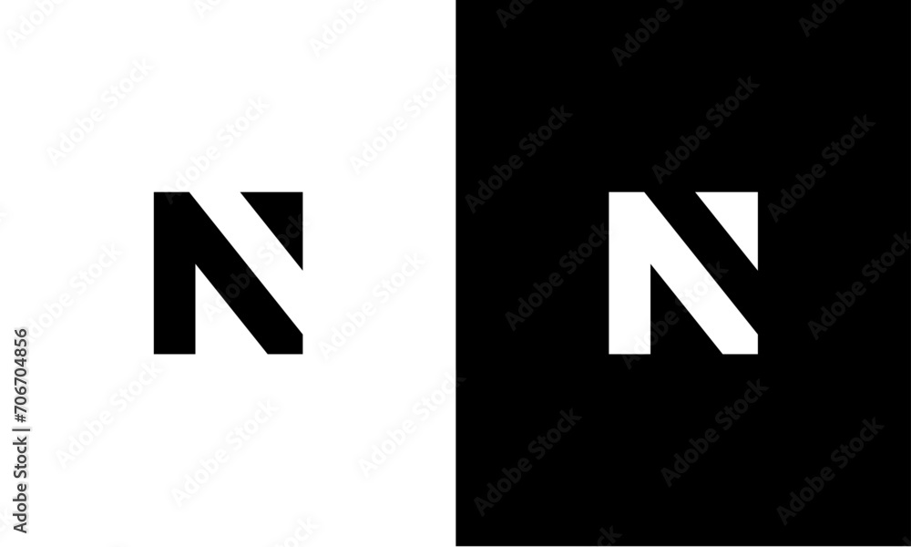 Initial letter N arrow logo