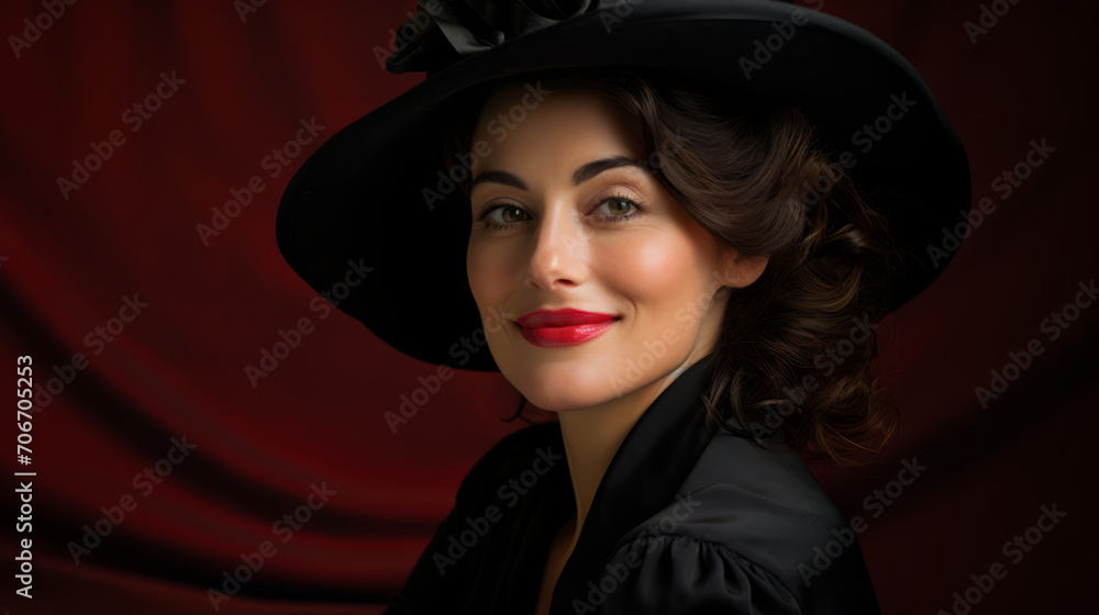 Glamorous female model in luxurious party clothes, with a modern and casual feel, the dominant color is black Glamorous female model in luxurious party clothes, with a modern and casual feel, the dominant color is black