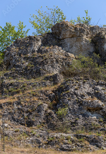 Toltry, Tovtry - mountainous arched limestone ridge stretching above Prut in northern Moldova.
