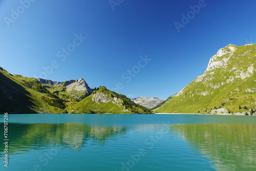 Spullersee lake, the Lechtal Alps, Austria © nastyakamysheva