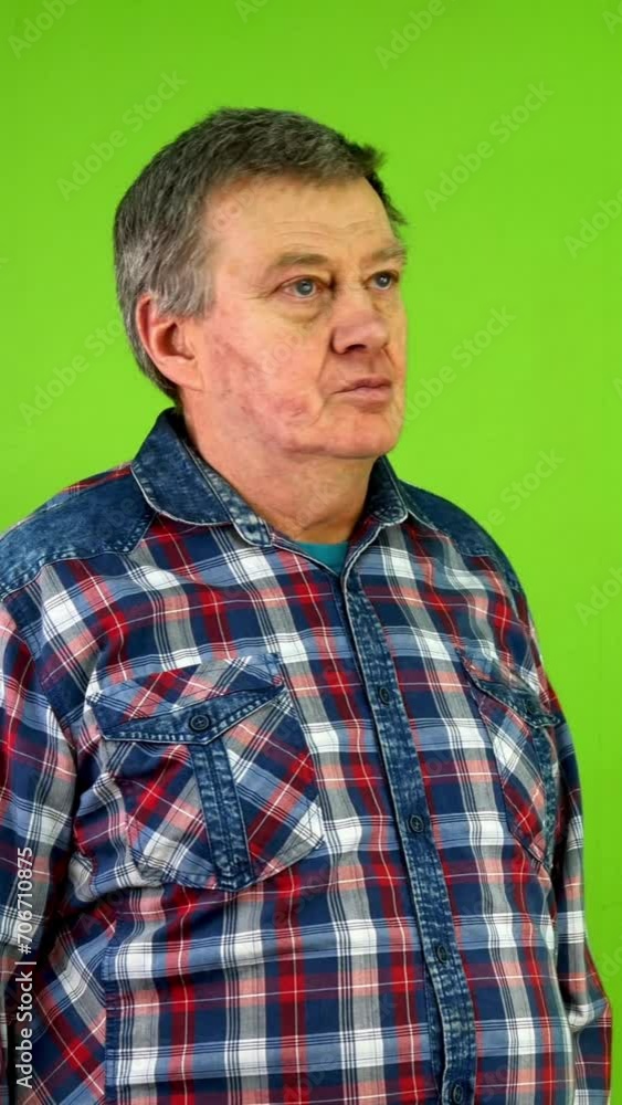 Man says no as sign of disapproval looking camera. Man says no as sign of disapproval looking camera.