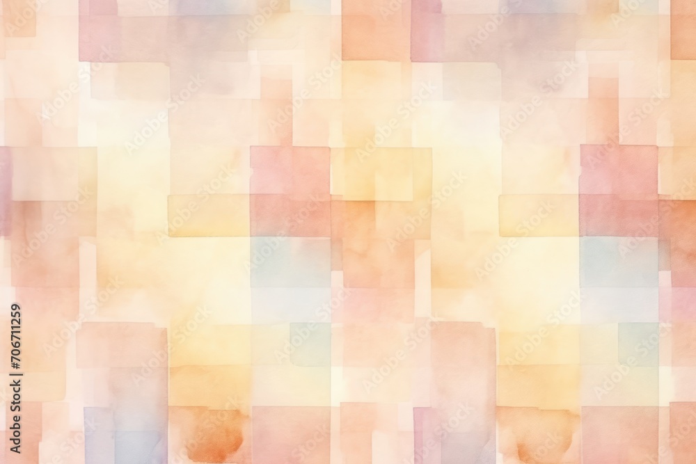 Vintage checkered watercolor background. Watercolor colorful horizontal and vertical stripes