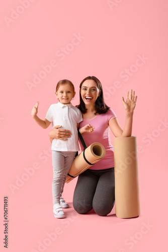 Beautiful mother and her cu...