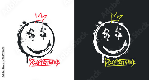 Street Work graffiti slogan illustration vector.