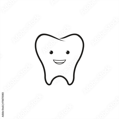 Vector healthy cute tooth