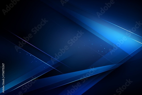 Abstract Dark Blue Geometry, Minimalistic Design for Backgrounds, Graphic Resources, and Presentations