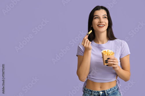 Beautiful young woman with ...
