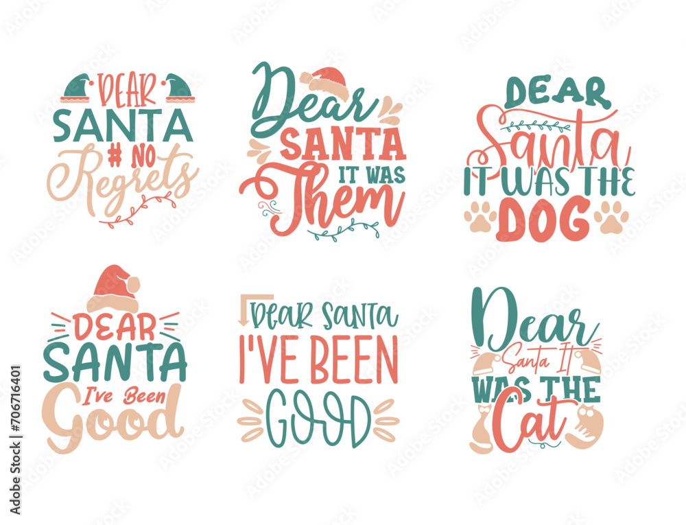 Christmas bundle quotes sayings and phrase typography handwriting bundle collection vector Christmas bundle quotes sayings and phrase typography handwriting bundle collection vector
