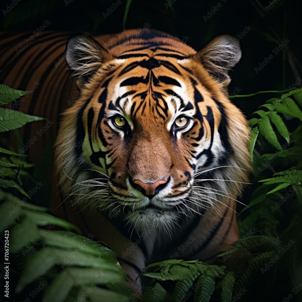 Forest king bengal tiger images Generative AI Forest king bengal tiger images Generative AI
