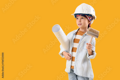 Cute little decorator with ...