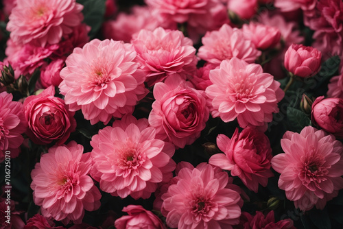 pink flowers in garden