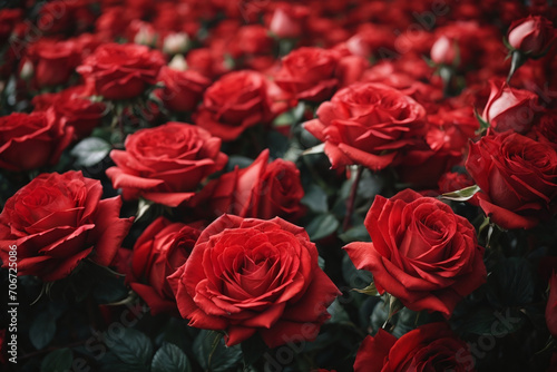 red roses background 