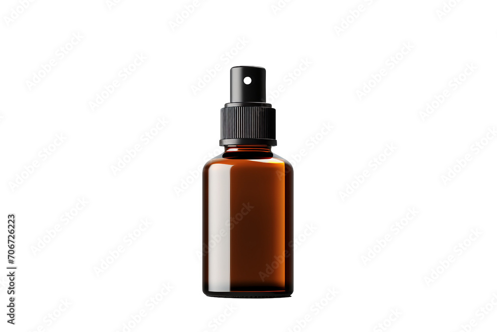 Spray bottle mock up isolated on white background. 3D illustration Spray bottle mock up isolated on white background. 3D illustration