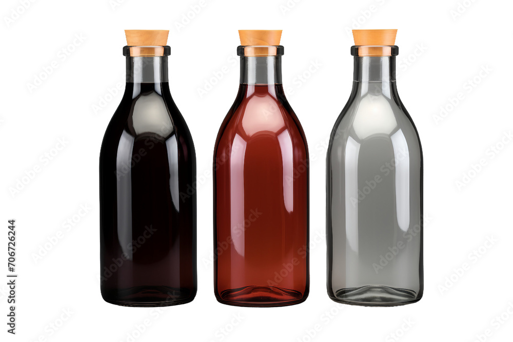 Collection of cosmetic bottles isolated on a white background Collection of cosmetic bottles isolated on a white background
