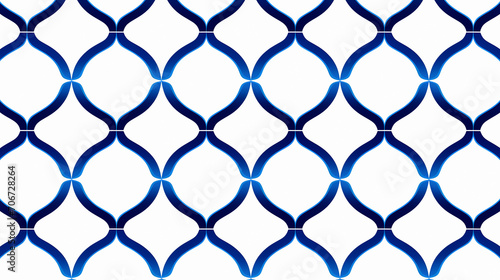 Vintage blue pattern in arabesque style seamless wallpaper. colorful blue minimalistic pattern. endless decorative texture. decorative element. 