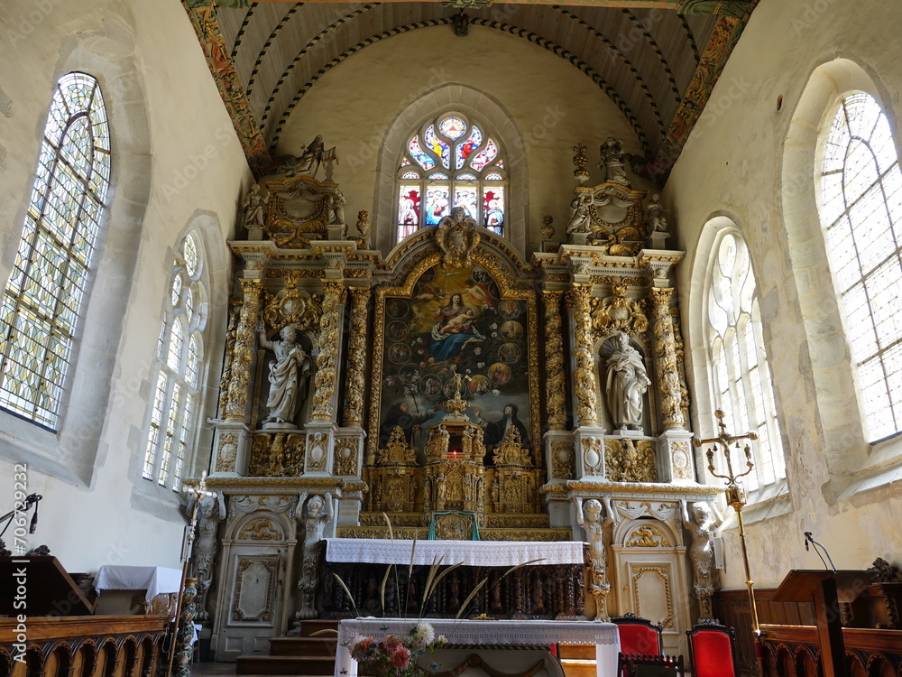 intérieur de l'Eglise Notre-Dame de Croas-Batz