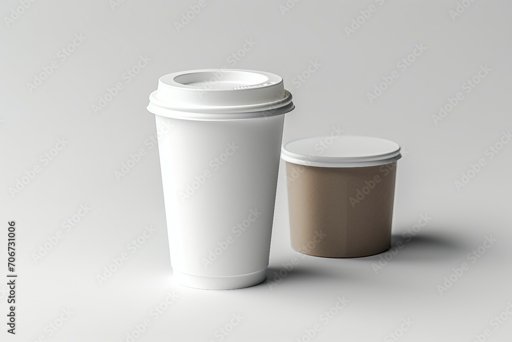 Mockup of a disposable coffee cup Mockup of a disposable coffee cup