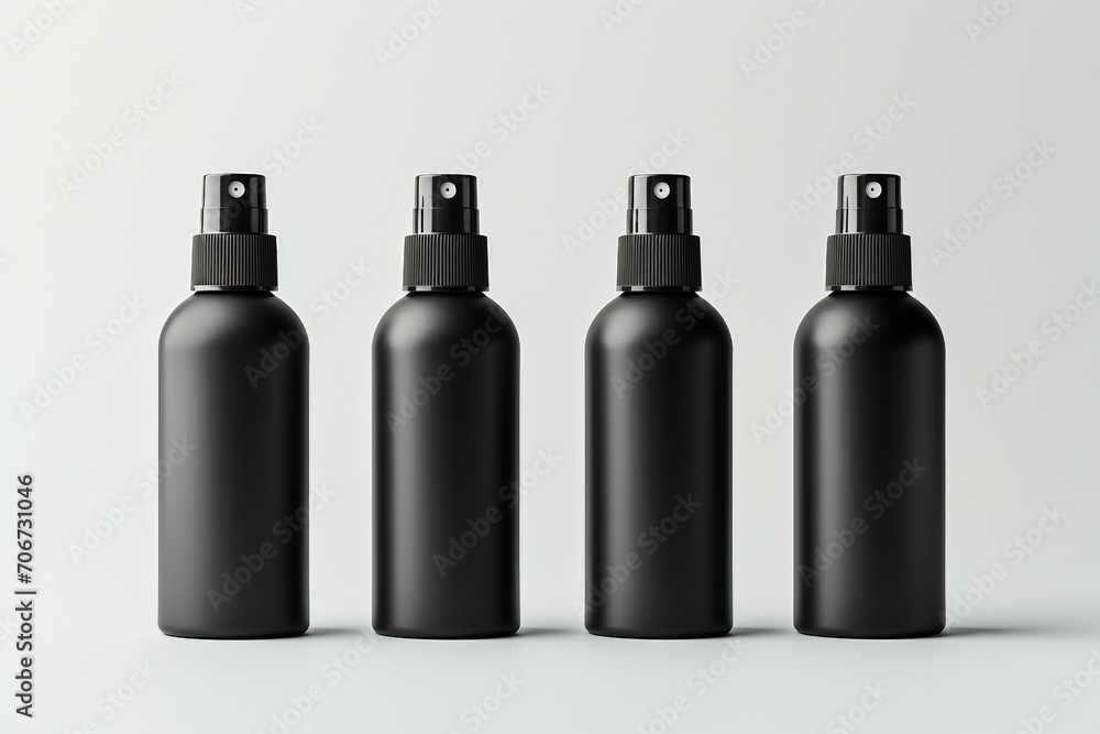 bottles isolated on white