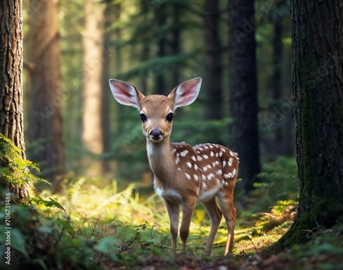 fawn in the forest © VictoriaCh