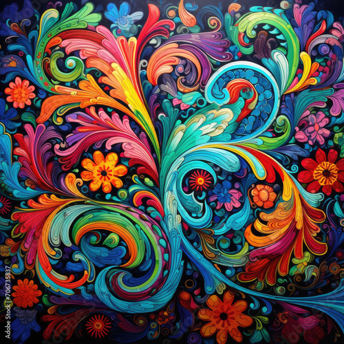 Kaleidoscopic Garden Dreams