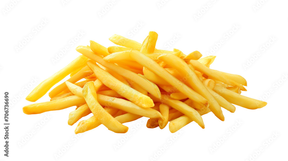 potato fry on transparent isolated background potato fry on transparent isolated background