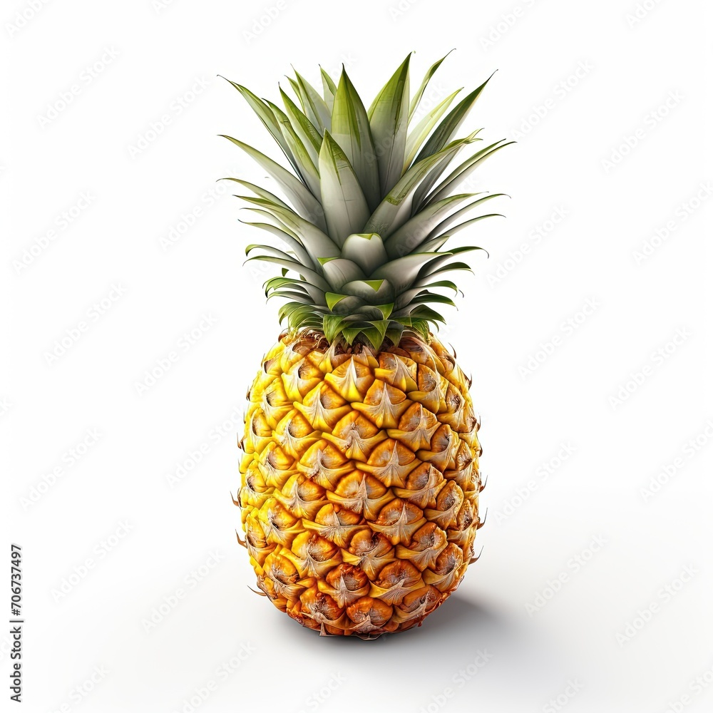 pineapple isolated on a white background pineapple isolated on a white background