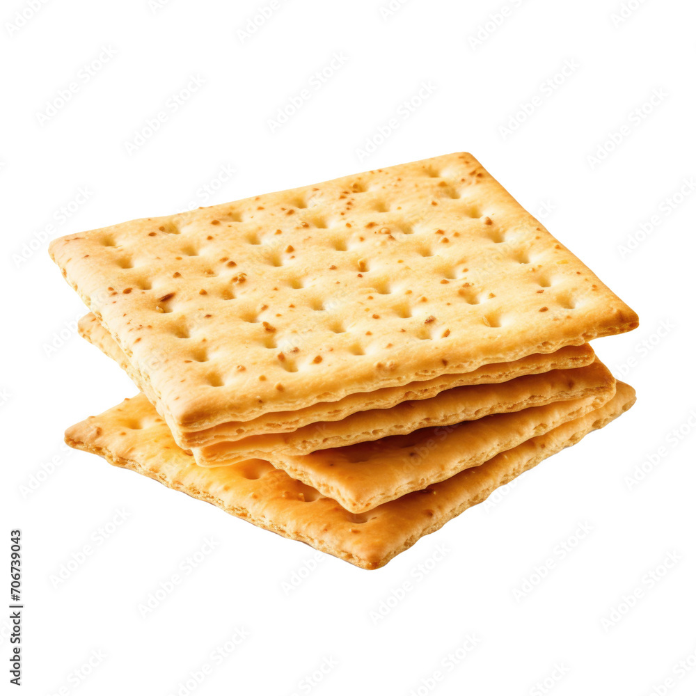 Crackers Isolated on a Transparent Background Crackers Isolated on a Transparent Background