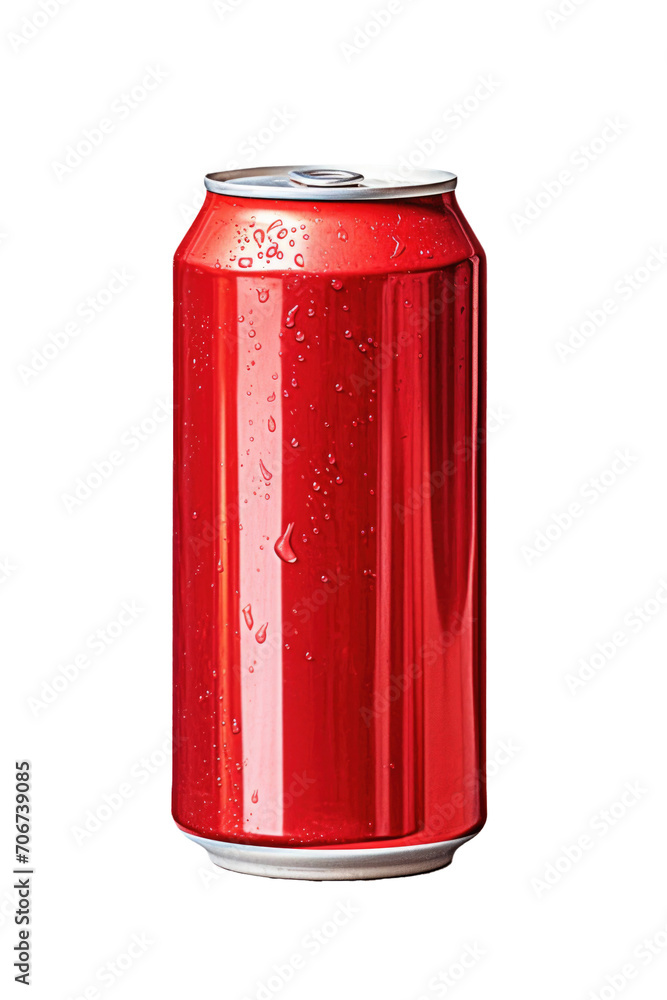 Red Soda Can Isolated on a Transparent Background Red Soda Can Isolated on a Transparent Background
